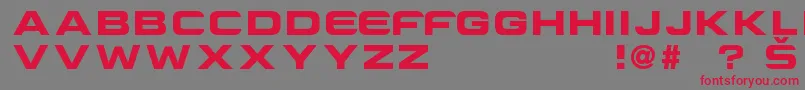 CriovisionFont Font – Red Fonts on Gray Background