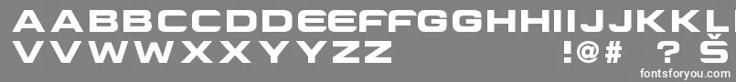 Шрифт CriovisionFont – белые шрифты на сером фоне
