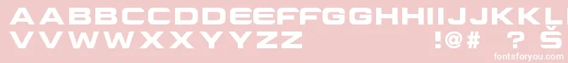 Police CriovisionFont – polices blanches sur fond rose