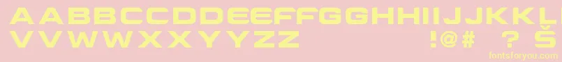 CriovisionFont Font – Yellow Fonts on Pink Background
