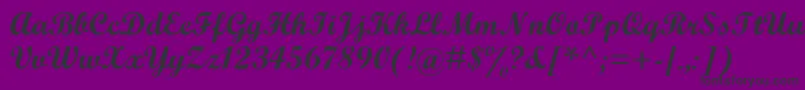 ScriptBoldMt Font – Black Fonts on Purple Background