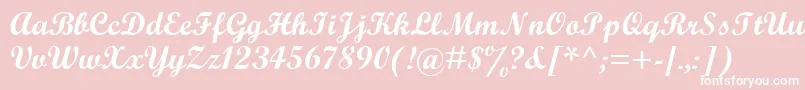 ScriptBoldMt Font – White Fonts on Pink Background