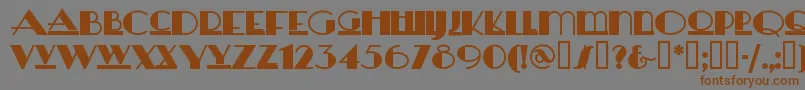 Heraldsquare Font – Brown Fonts on Gray Background