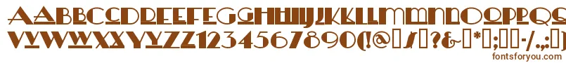 Шрифт Heraldsquare – коричневые шрифты на белом фоне
