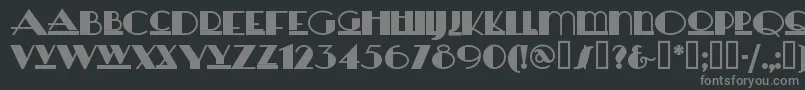Подробнее о шрифте Heraldsquare Шрифт Heraldsquare – серые шрифты на чёрном фоне