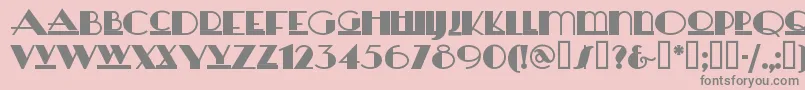 Heraldsquare Font – Gray Fonts on Pink Background