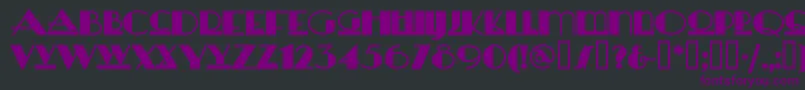Heraldsquare Font – Purple Fonts on Black Background
