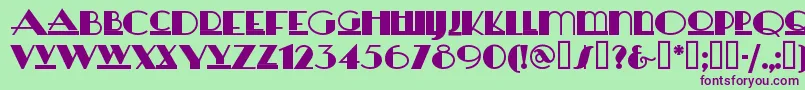 Heraldsquare Font – Purple Fonts on Green Background