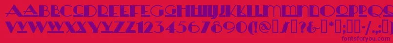 Heraldsquare Font – Purple Fonts on Red Background