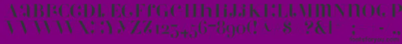 Шрифт Perlaalternate – чёрные шрифты на фиолетовом фоне