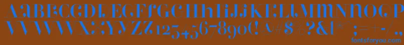 Perlaalternate Font – Blue Fonts on Brown Background