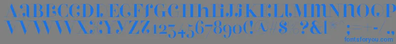 Perlaalternate Font – Blue Fonts on Gray Background