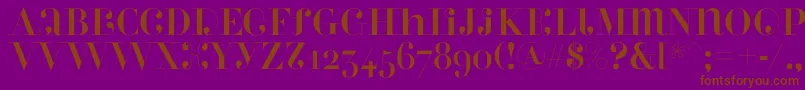 Perlaalternate Font – Brown Fonts on Purple Background