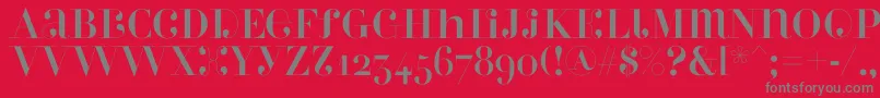 Perlaalternate Font – Gray Fonts on Red Background
