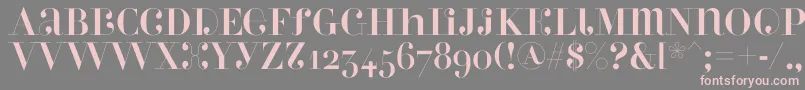 Perlaalternate Font – Pink Fonts on Gray Background
