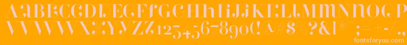 Więcej informacji o czcionce Perlaalternate Czcionka Perlaalternate – różowe czcionki na pomarańczowym tle