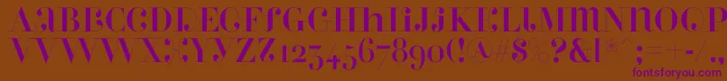 Perlaalternate Font – Purple Fonts on Brown Background