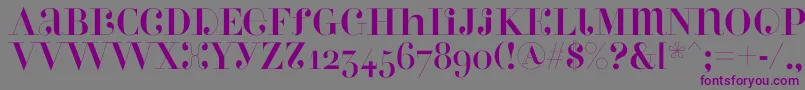 Perlaalternate Font – Purple Fonts on Gray Background