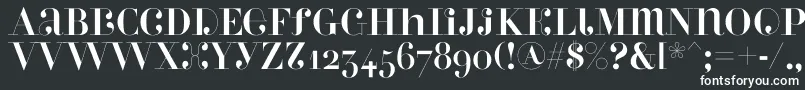 Шрифт Perlaalternate – белые шрифты