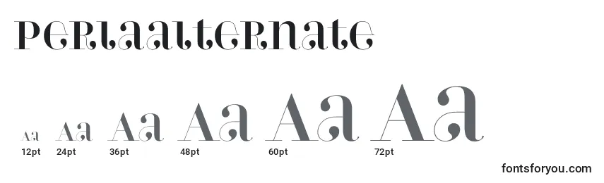 Perlaalternate Font Sizes