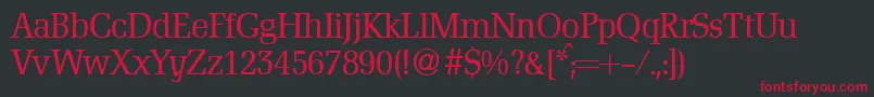 DomenicaRegularDb Font – Red Fonts on Black Background