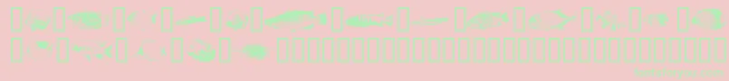 Weitere Informationen zur Fishpoa-Schriftart Fishpoa-Schriftart – Grüne Schriften auf rosa Hintergrund