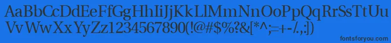 Veracityssk Font – Black Fonts on Blue Background