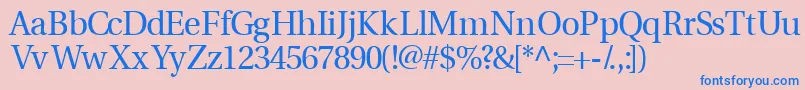 Veracityssk Font – Blue Fonts on Pink Background