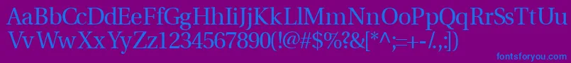 Veracityssk Font – Blue Fonts on Purple Background