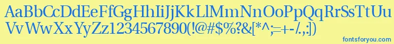 More about Veracityssk Font Veracityssk Font – Blue Fonts on Yellow Background