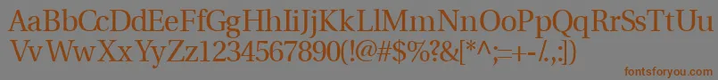Veracityssk Font – Brown Fonts on Gray Background