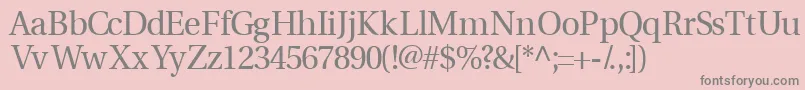 Veracityssk Font – Gray Fonts on Pink Background