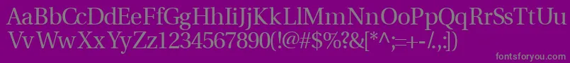 Veracityssk Font – Gray Fonts on Purple Background