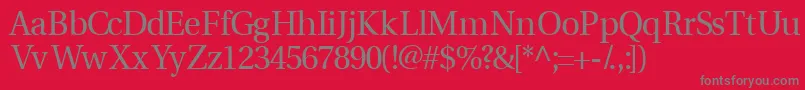 Veracityssk Font – Gray Fonts on Red Background