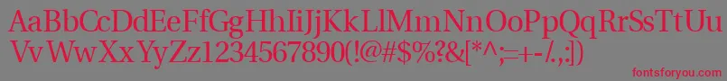 Шрифт Veracityssk – красные шрифты на сером фоне
