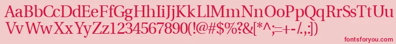 Veracityssk Font – Red Fonts on Pink Background