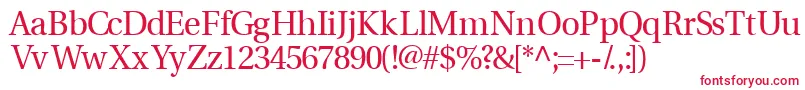 Veracityssk Font – Red Fonts on White Background