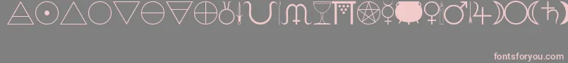 Woolbats Font – Pink Fonts on Gray Background