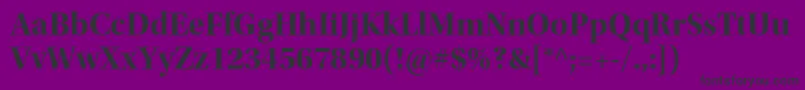 UtopiastdBolddisp Font – Black Fonts on Purple Background