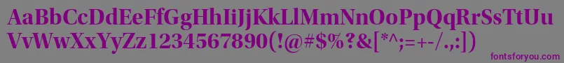 UtopiastdBolddisp Font – Purple Fonts on Gray Background