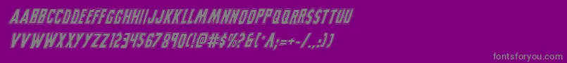 Police Grimghostcollegeital – polices grises sur fond violet