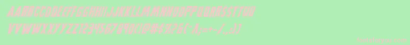 Grimghostcollegeital Font – Pink Fonts on Green Background