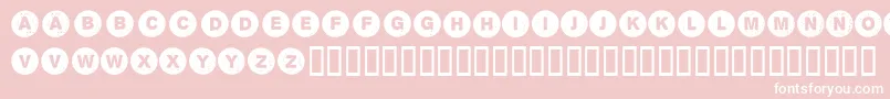 フォントSectii00 – ピンクの背景に白い文字