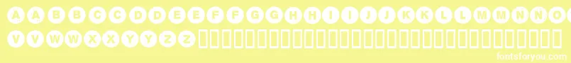 Sectii00 Font – White Fonts on Yellow Background