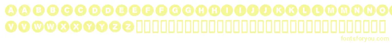 Шрифт Sectii00 – жёлтые шрифты