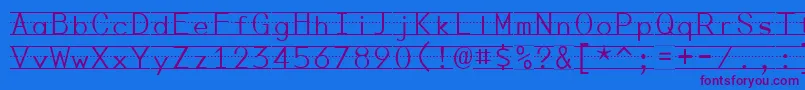 Saiba mais sobre a fonte PenmanshipPrint Fonte PenmanshipPrint – fontes roxas em um fundo azul