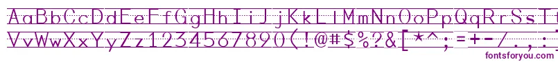 PenmanshipPrint Font – Purple Fonts on White Background