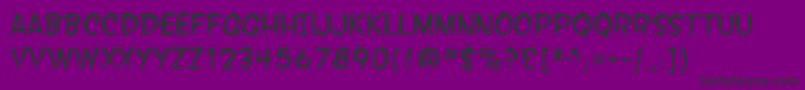 Шрифт SfWonderComicBlotch – чёрные шрифты на фиолетовом фоне