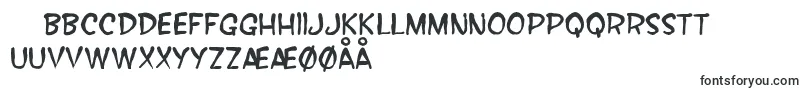 SfWonderComicBlotch-fontti – tanskankieliset fontit