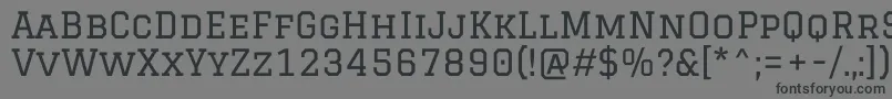 フォントGraduateRegular – 黒い文字の灰色の背景